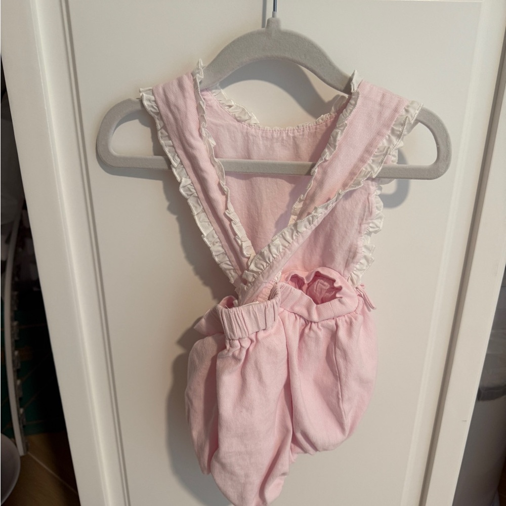 Pink Ruffled Baby Romper - Picture 2 of 3